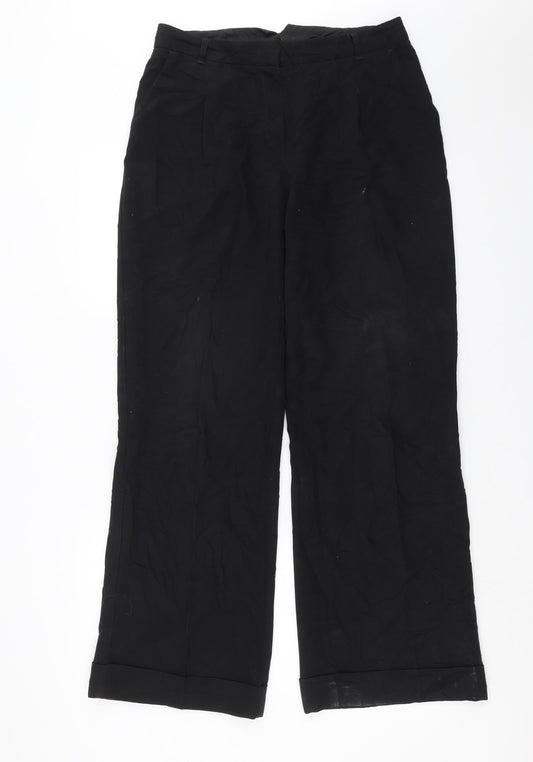 NEXT Womens Black   Trousers  Size 10 L30 in
