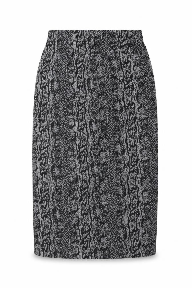 Stradivarius Womens Grey Animal Print  Straight & Pencil Skirt Size S