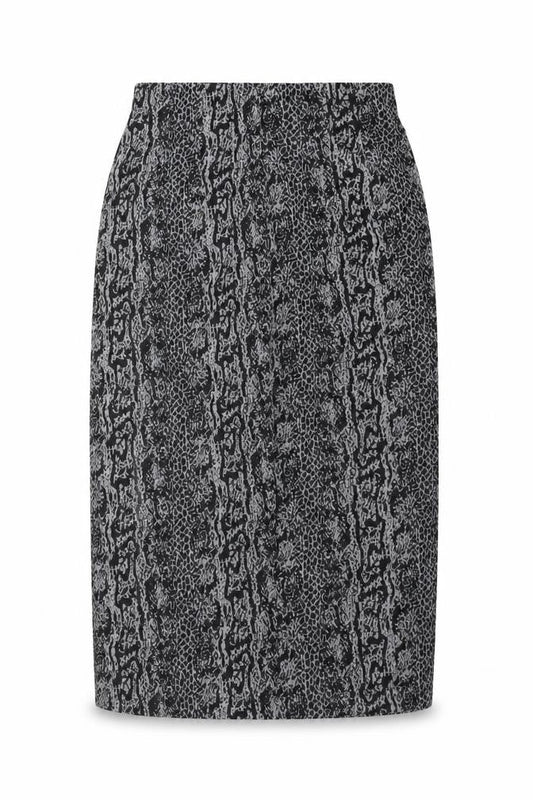 Stradivarius Womens Grey Animal Print  Straight & Pencil Skirt Size S