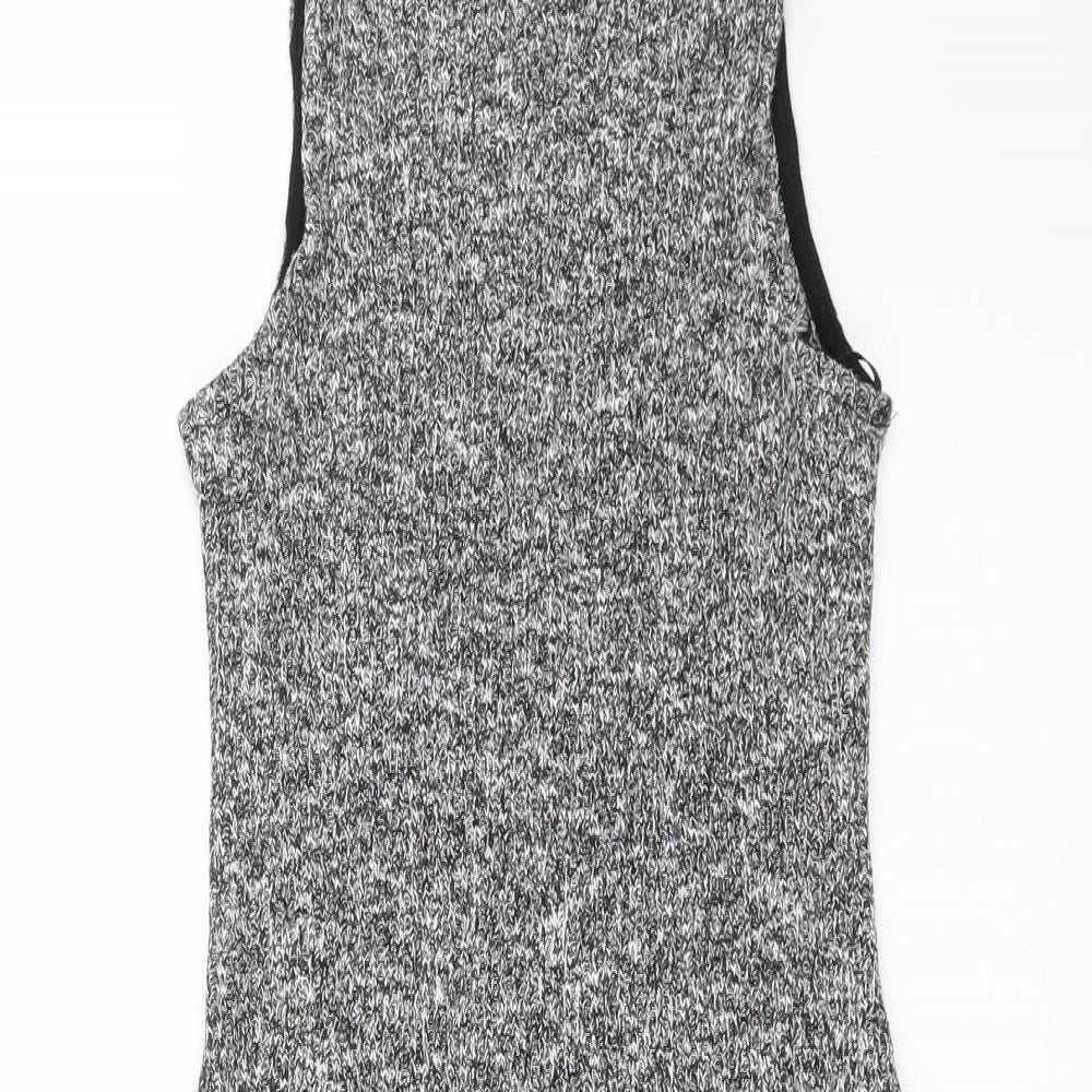 Monteau Womens Grey  Knit Tank Dress  Size S