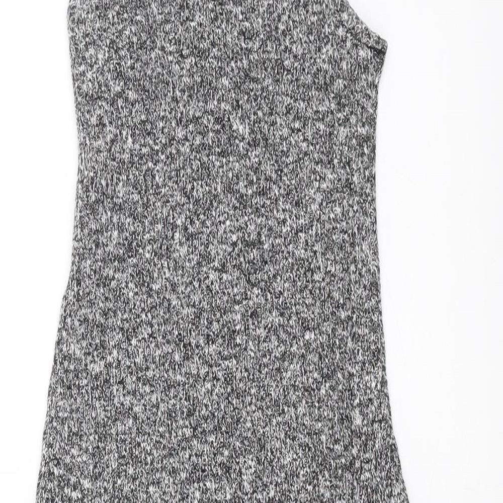 Monteau Womens Grey  Knit Tank Dress  Size S