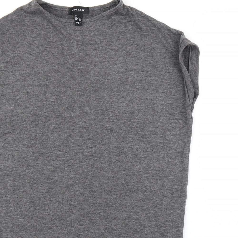 New Look Womens Grey   Tunic Blouse Size S