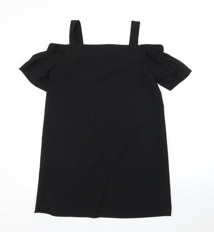 Preworn Womens Black   Tunic Blouse Size L