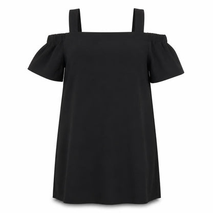 Preworn Womens Black   Tunic Blouse Size L