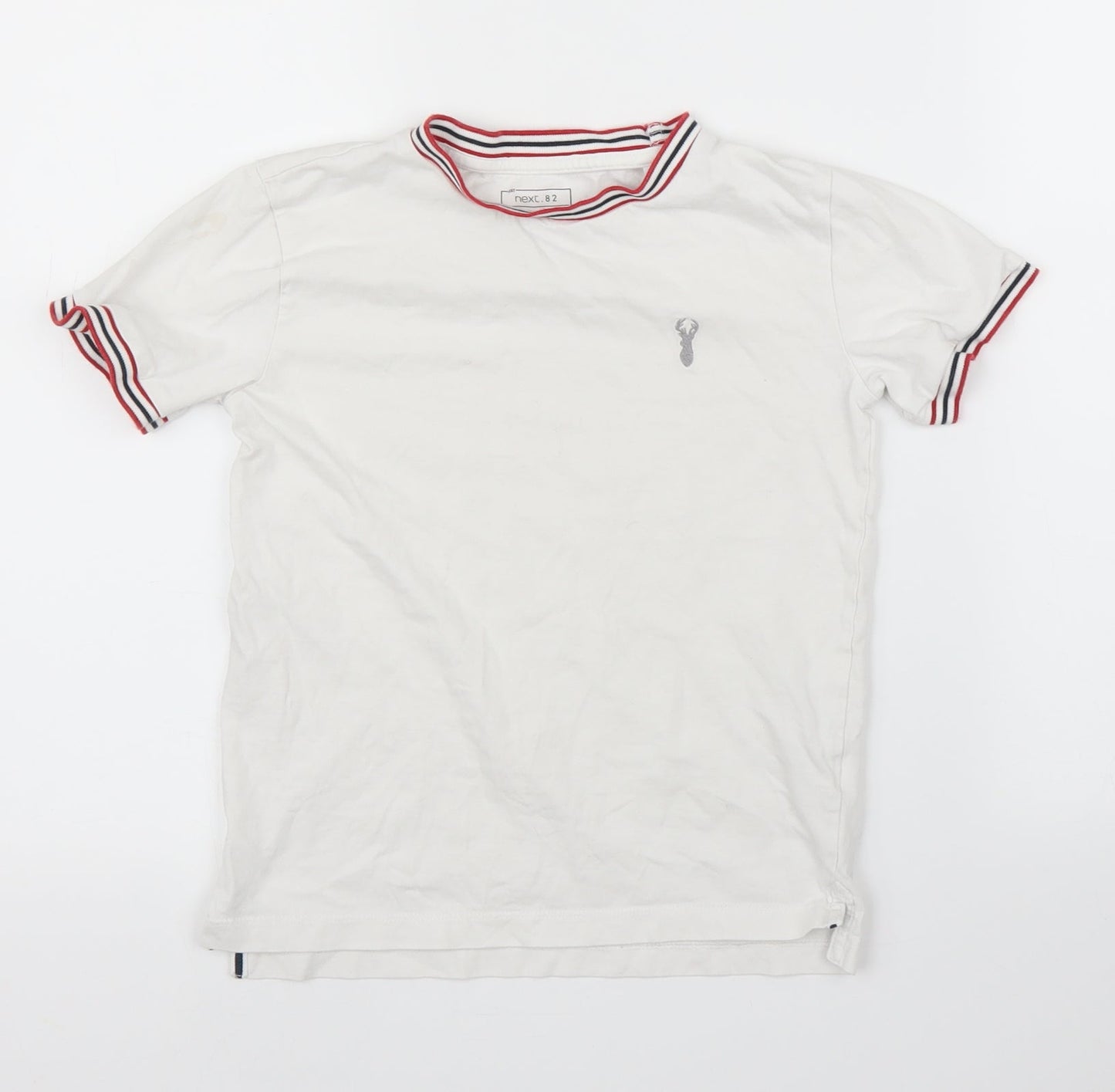 NEXT Boys White   Ringer T-Shirt Size 7 Years