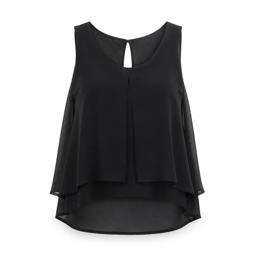 H&M Womens Black   Basic Blouse Size 8