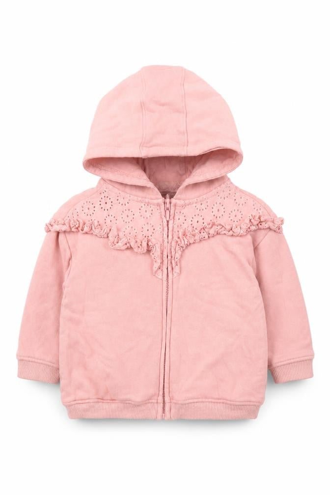 NEXT Girls Pink   Full Zip Jumper Size 9-12 Months