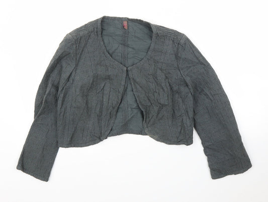 Wrap Womens Grey   Cardigan Jumper Size 10  - Bolero