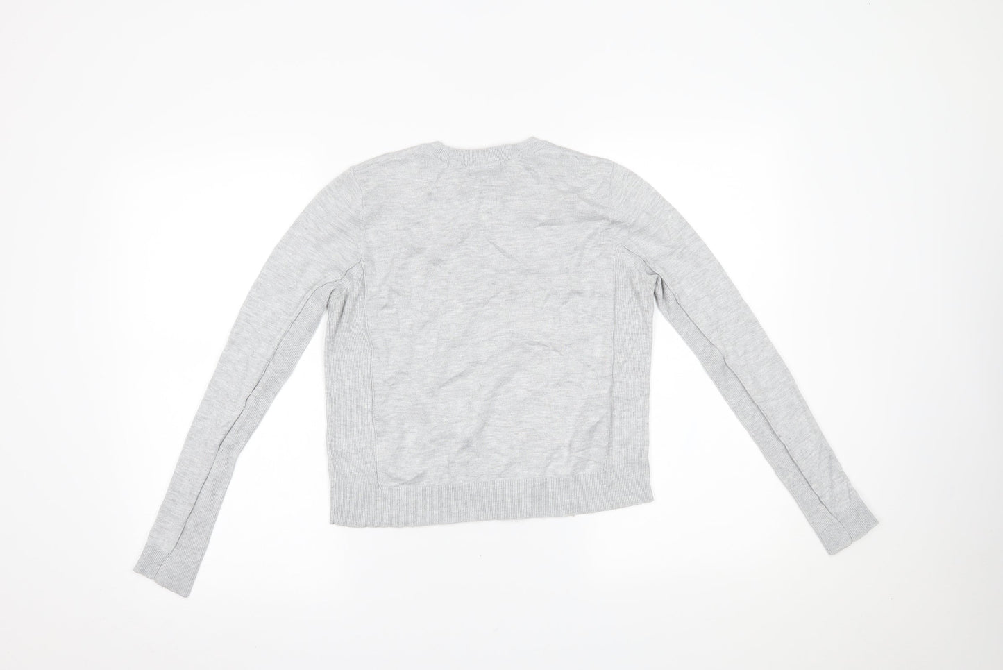 Topshop Womens Grey   Basic Blouse Size 8
