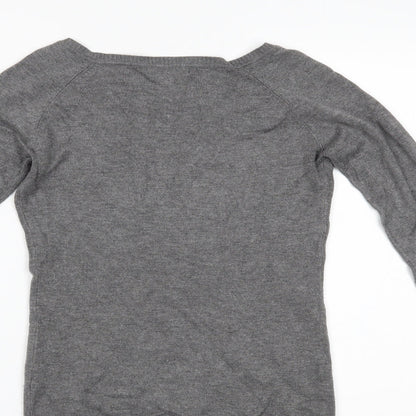 ODEMAI Womens Grey   Pullover Jumper Size S