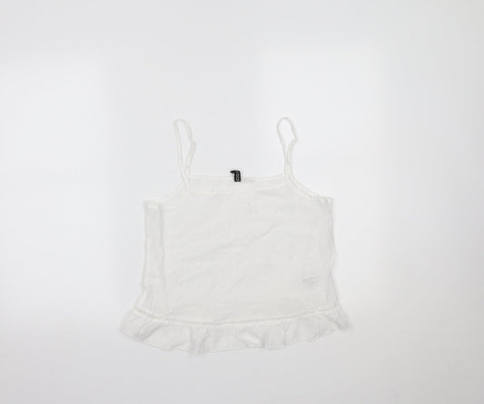 H&M Womens White   Camisole Tank Size 6