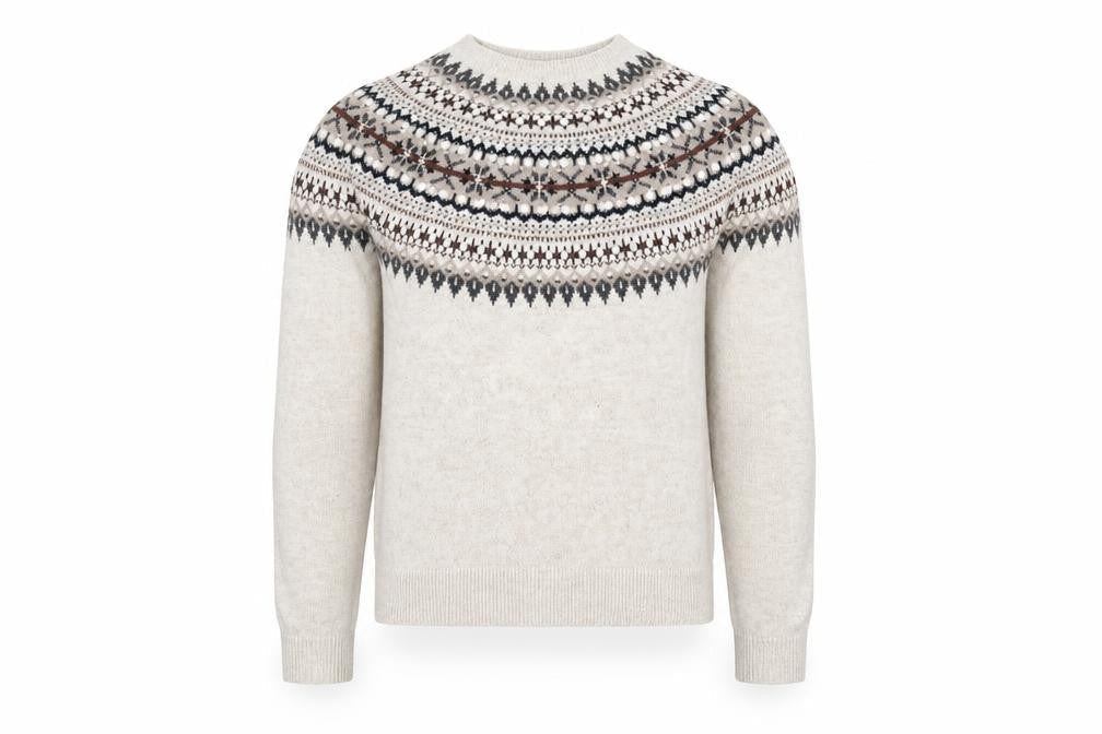 H&M Mens Beige   Henley Jumper Size S
