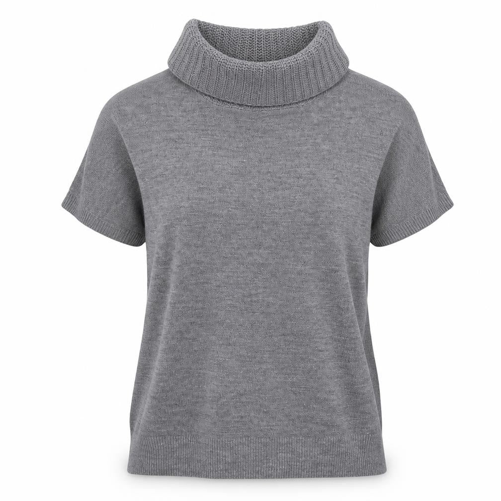 F&F Womens Grey  Knit Pullover Sweatshirt Size 16