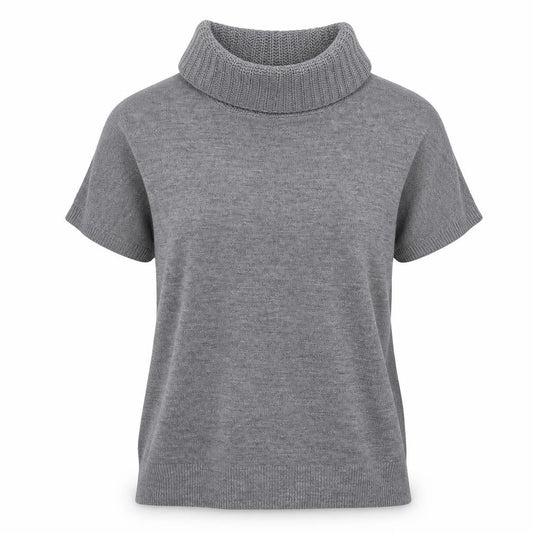 F&F Womens Grey  Knit Pullover Sweatshirt Size 16