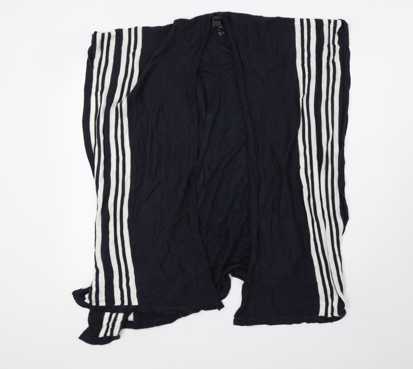 Marks and Spencer Womens Blue Striped Knit  Shawl/Wrap