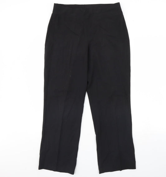 Anista Womens Black   Trousers  Size 12 L29 in