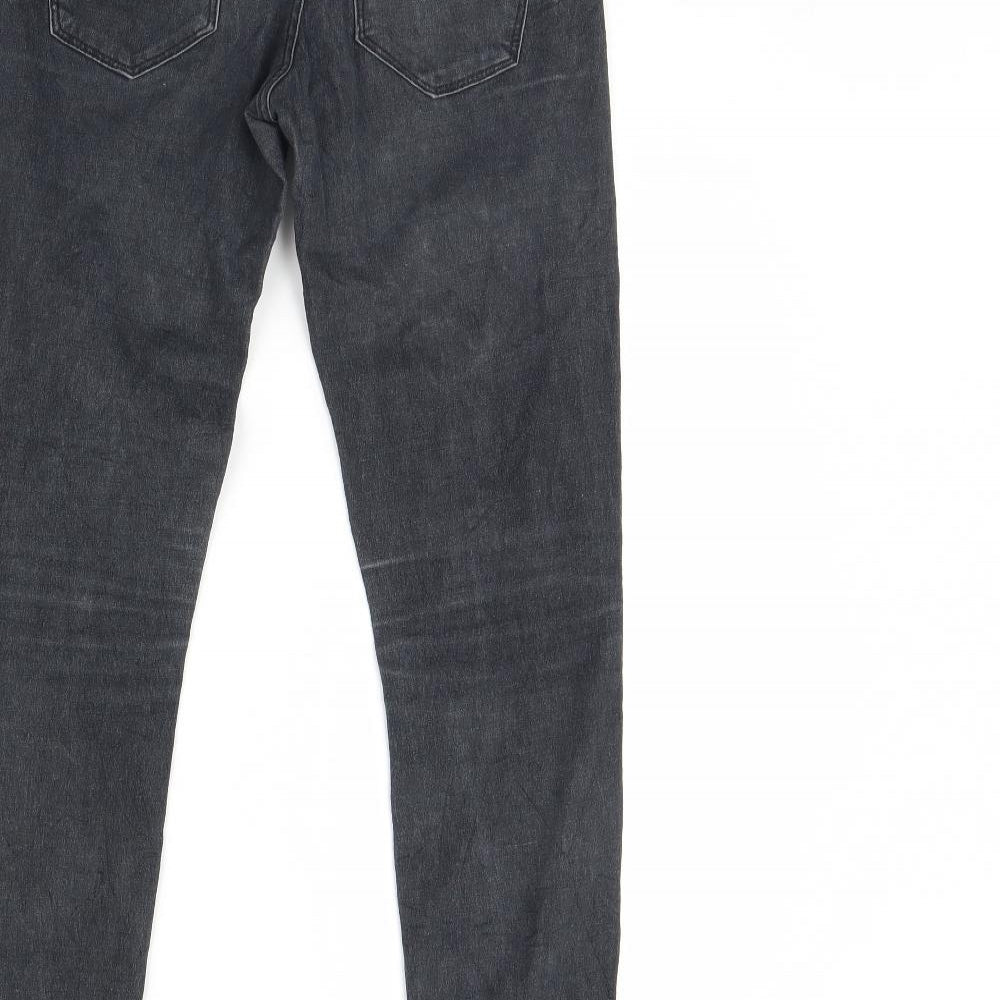 Pull&Bear Womens Black  Denim Skinny Jeans Size 8 L29 in