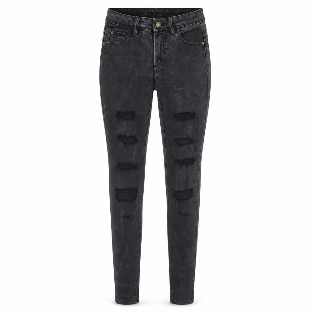 Denim & Co. Womens Black  Denim Skinny Jeans Size 8 L28 in