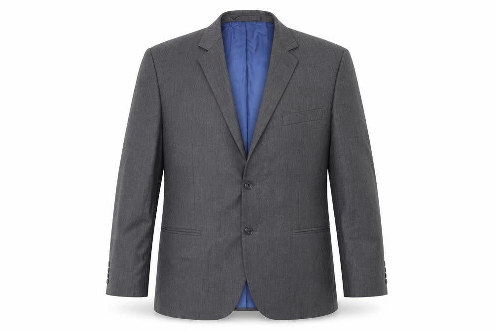 Preworn Mens Grey   Jacket Blazer Size 38  - Shoulder Pads