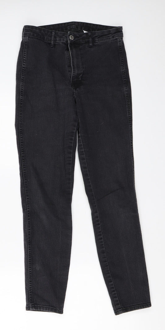 H&M Womens Black  Denim Skinny Jeans Size 27 in L27.5 in