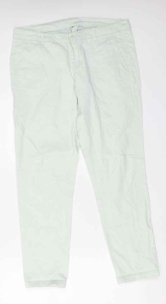 Preworn Womens Green   Capri Trousers Size 33 in L27.5 in