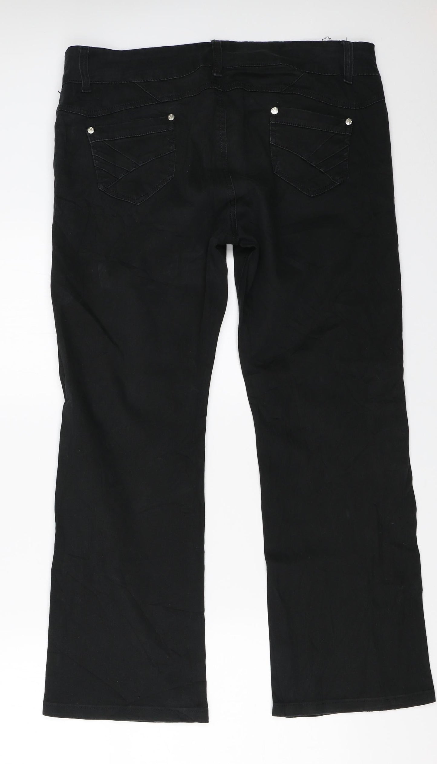 Gourd Womens Black   Trousers  Size 33 in L27 in