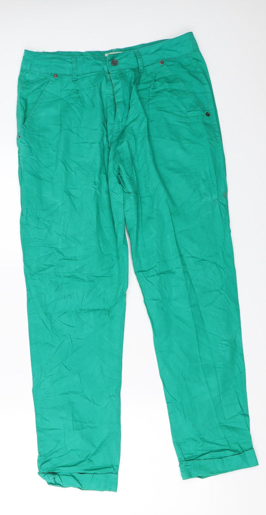 In Extenso Womens Green   Chino Trousers Size M L27.5 in