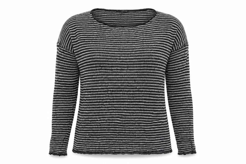 TALLY WEiJL Womens Grey Striped  Pullover Jumper Size M
