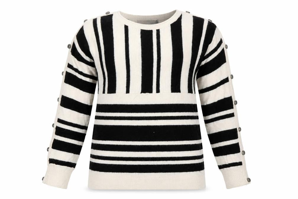 Principles Womens Beige Striped  Pullover Jumper Size 8