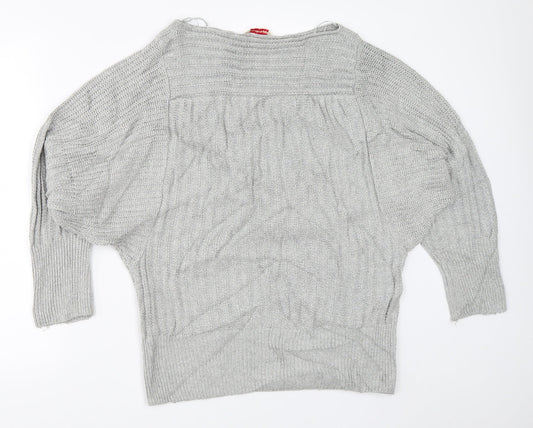 Miss Selfridge Womens Grey   Pullover Jumper Size 10