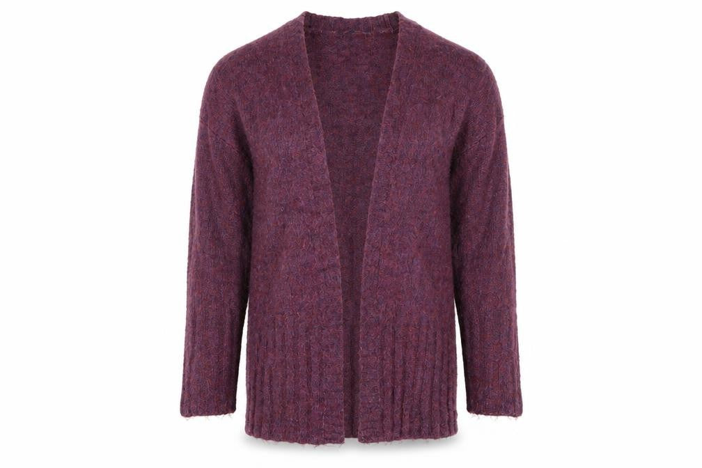 Marks & Spencer Womens Purple   Cardigan Jumper Size S