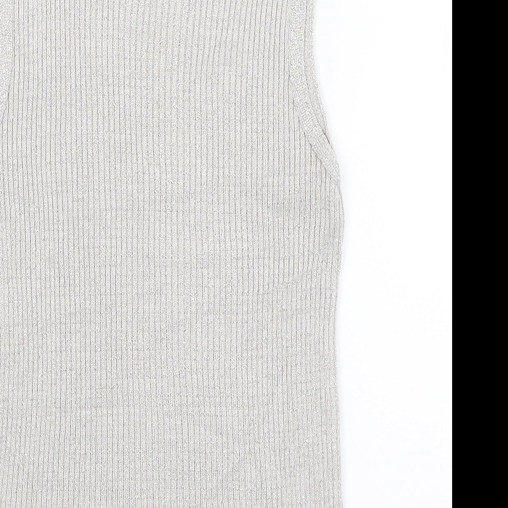 Sara Neal Womens Silver   Basic Tank Size S