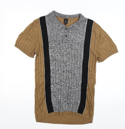 River Island Womens Brown   Basic T-Shirt Size M