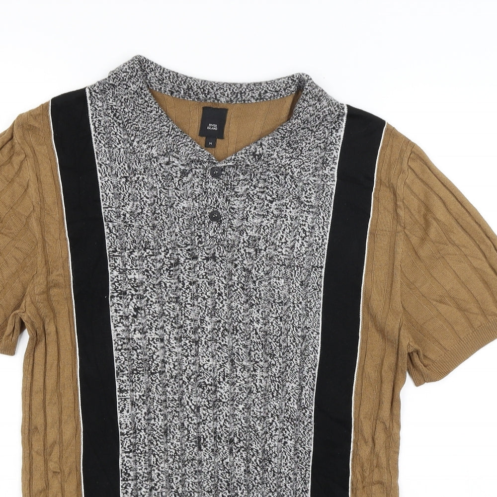 River Island Womens Brown   Basic T-Shirt Size M