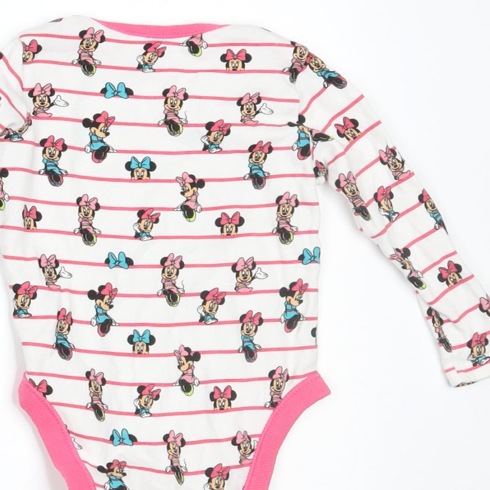 Disney Baby Girls  Geometric  Basic T-Shirt Size 9-12 Months  - MINNIE MOUSE BODYSUIT