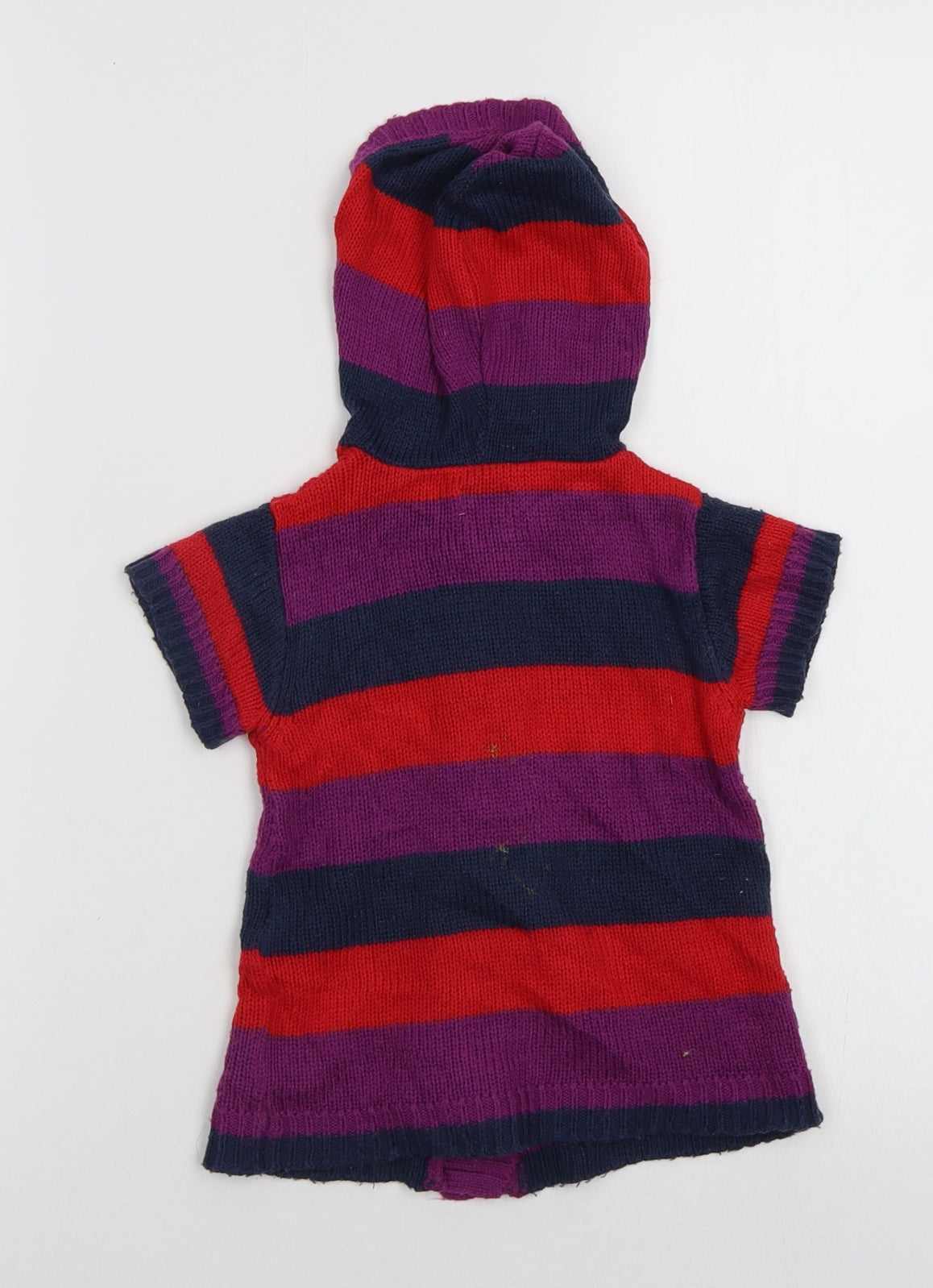 F&F Baby Multicoloured Striped  Cardigan Jumper Size 12-18 Months