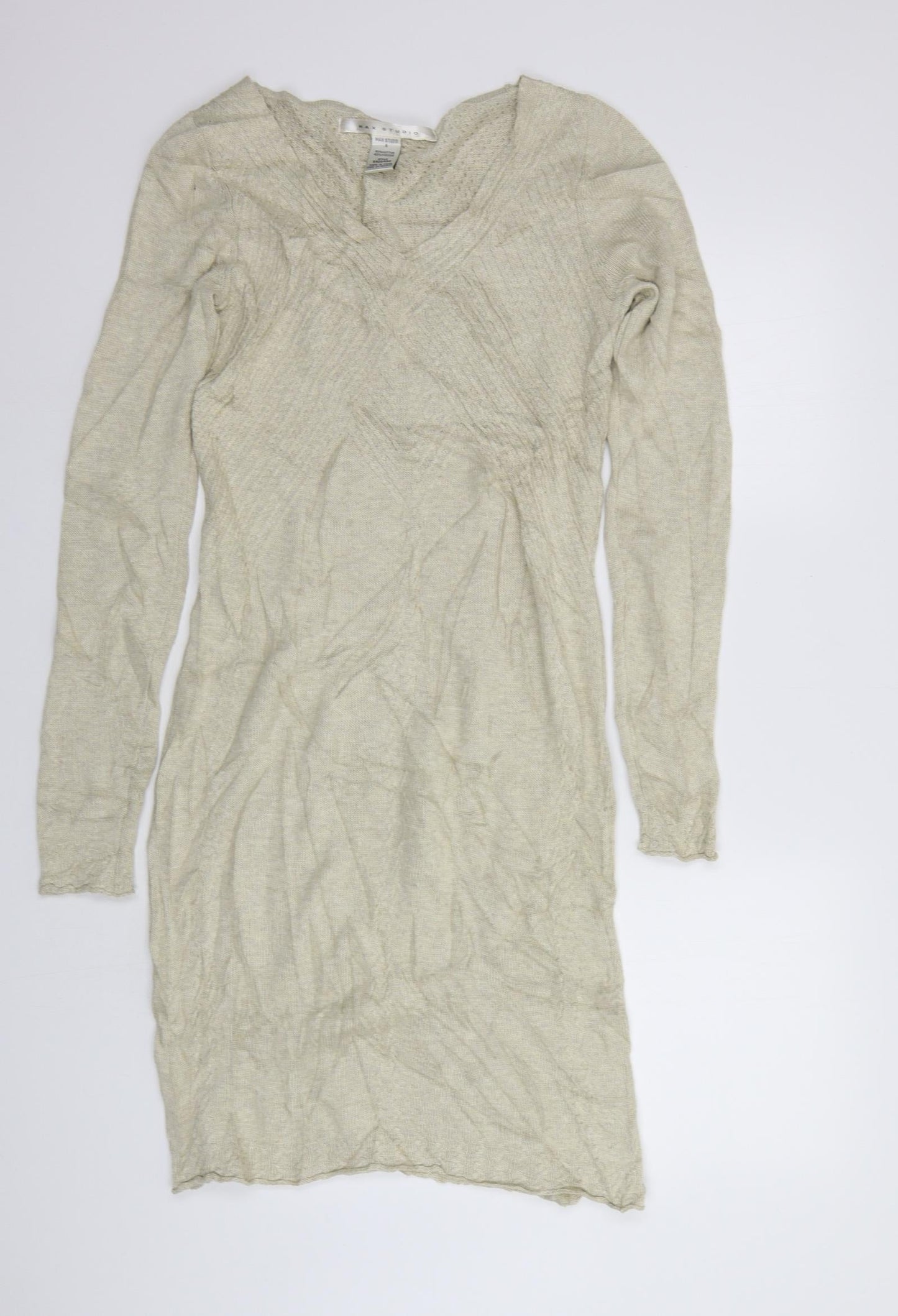 Max Studio Womens Beige   Jumper Dress  Size S