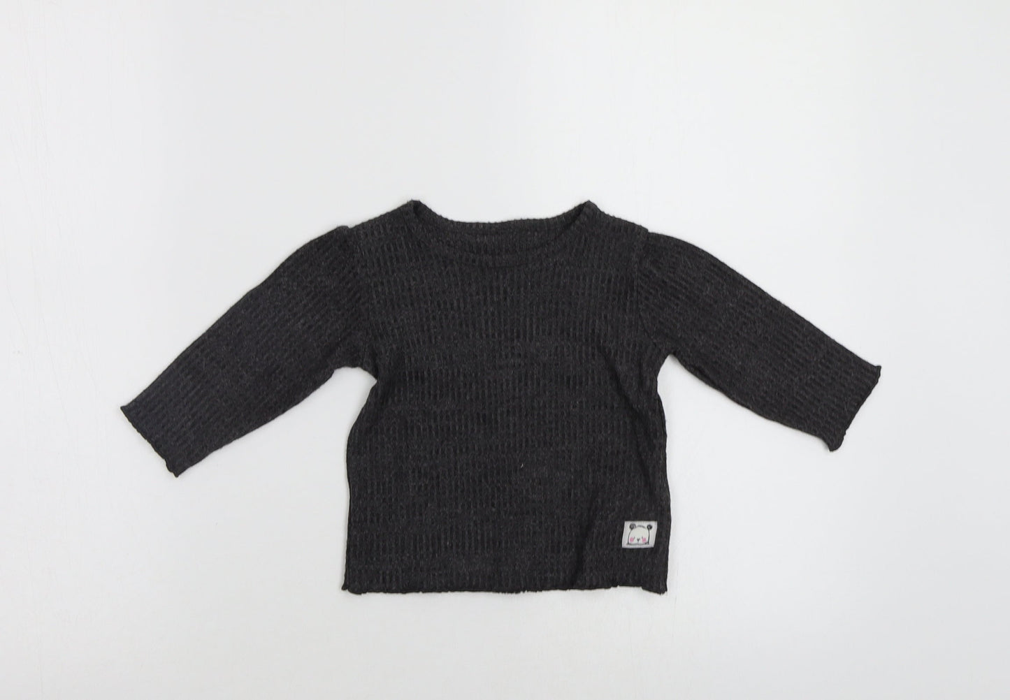 M&s Baby Grey   Pullover Jumper Size 6-9 Months