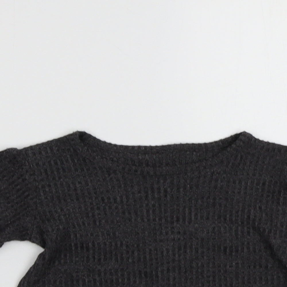 M&s Baby Grey   Pullover Jumper Size 6-9 Months
