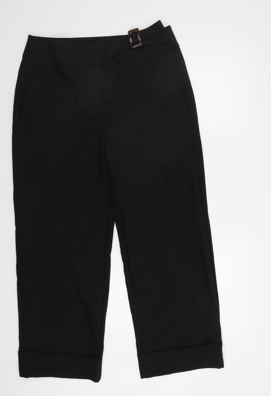 M&S Womens Black   Dress Pants Trousers Size 14 L27 in