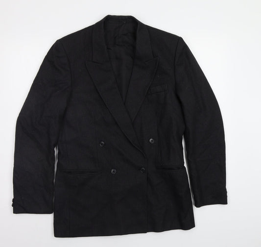 Burton Mens Black Striped  Jacket Blazer Size 38