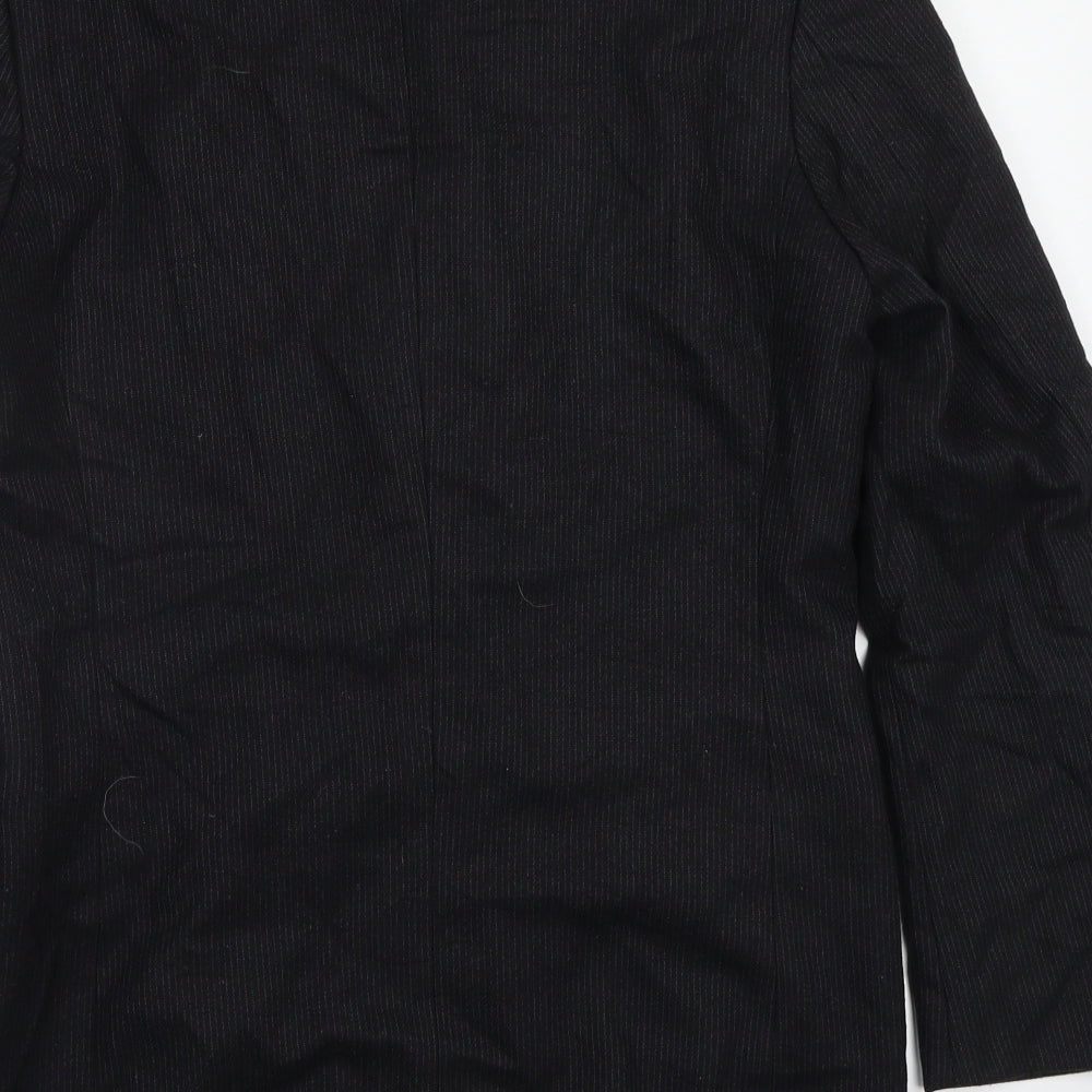 Burton Mens Black Striped  Jacket Blazer Size 38