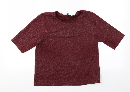 Topshop Womens Red   Basic T-Shirt Size 12  - Topshop