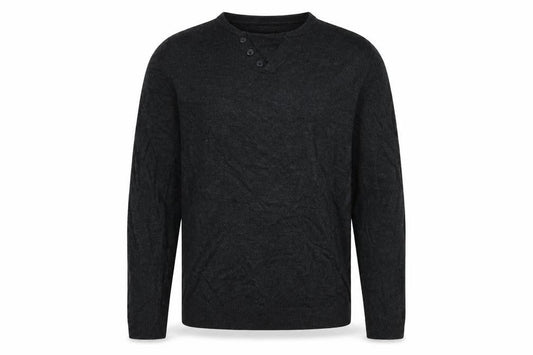 Front view of Red Herring men’s black jumper, size L