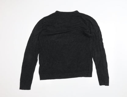 Back view of Red Herring men’s black jumper, size L