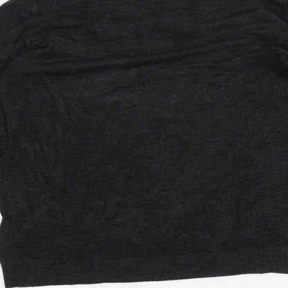 Brand and care label for Red Herring men’s black jumper, size L