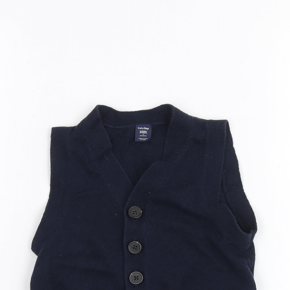 Gap Girls Blue   Cardigan Jumper Size 2 Years