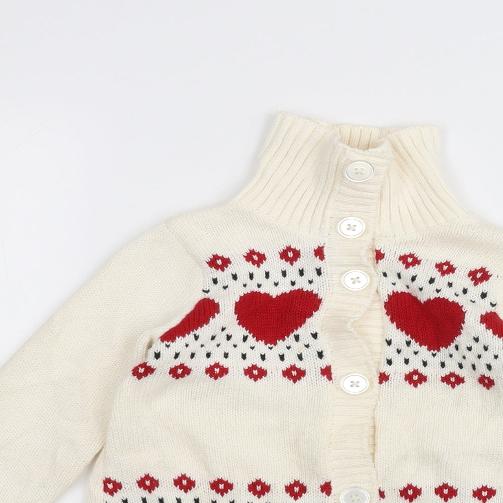 Gap Girls White   Jacket Coatigan Size 2 Years