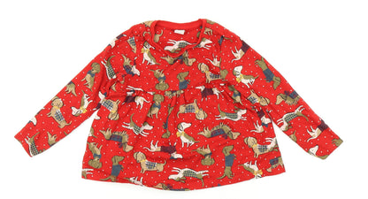 Preloved TU Girls Red   A-Line  Size 3-4 Years - Front
