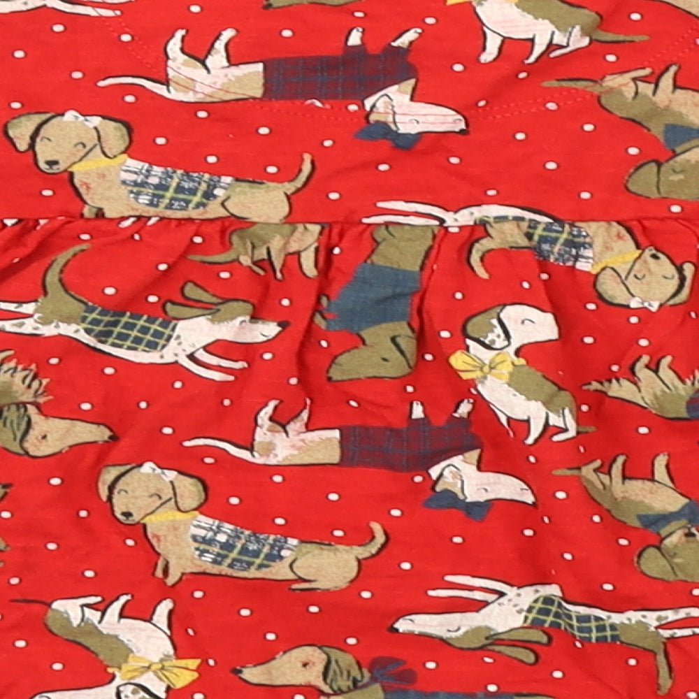 TU Girls Red   A-Line  Size 3-4 Years